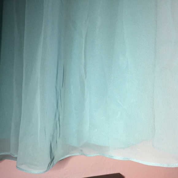 Bill Levkoff Full Length Strapless Teal Gown 482 - Picture 6 of 8